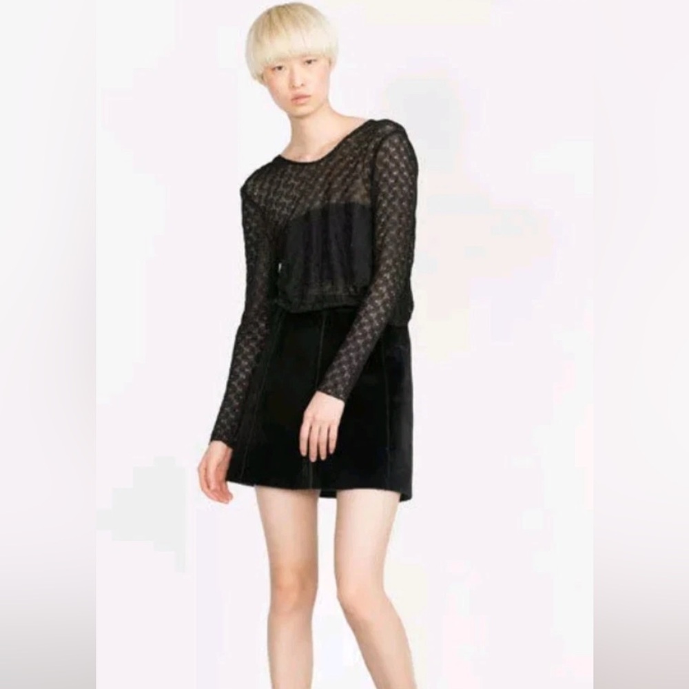 Zahra W/B Collection Black Bodysuit NWT Small